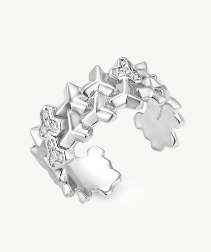 Lynka Chain-Link Band Ring