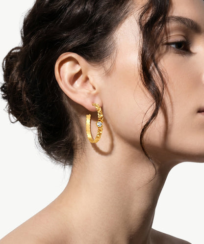 Lynka Chain-Link Large Hoop Earrings