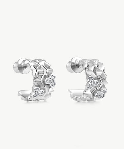Lynka Chain-Link Mini Hoop Earrings