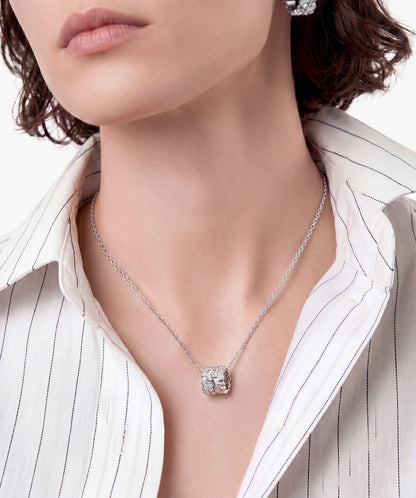 Lynka Chain-Link Roller Pendant Necklace