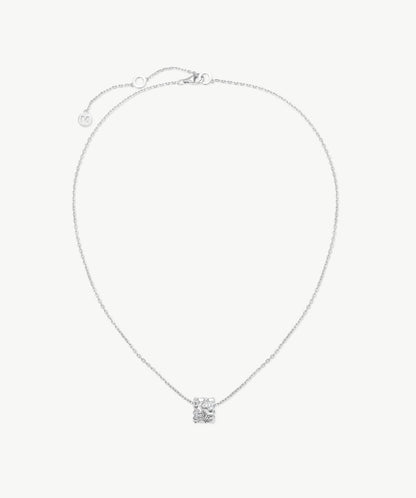 Lynka Chain-Link Roller Pendant Necklace