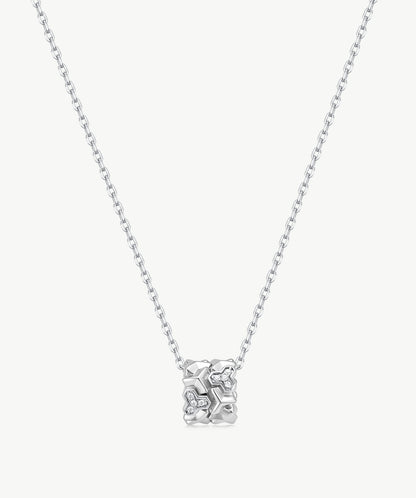 Lynka Chain-Link Roller Pendant Necklace