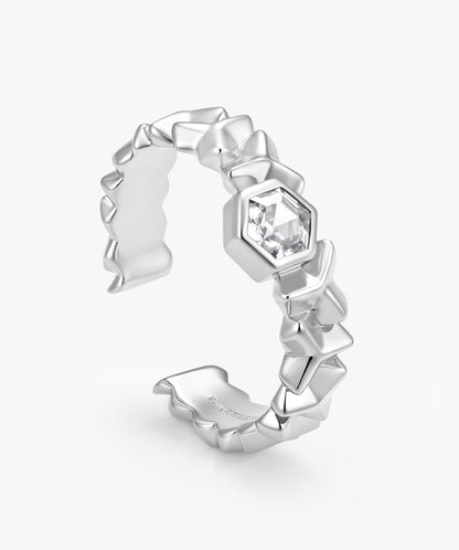Lynka Chain-Link Solitaire Ring