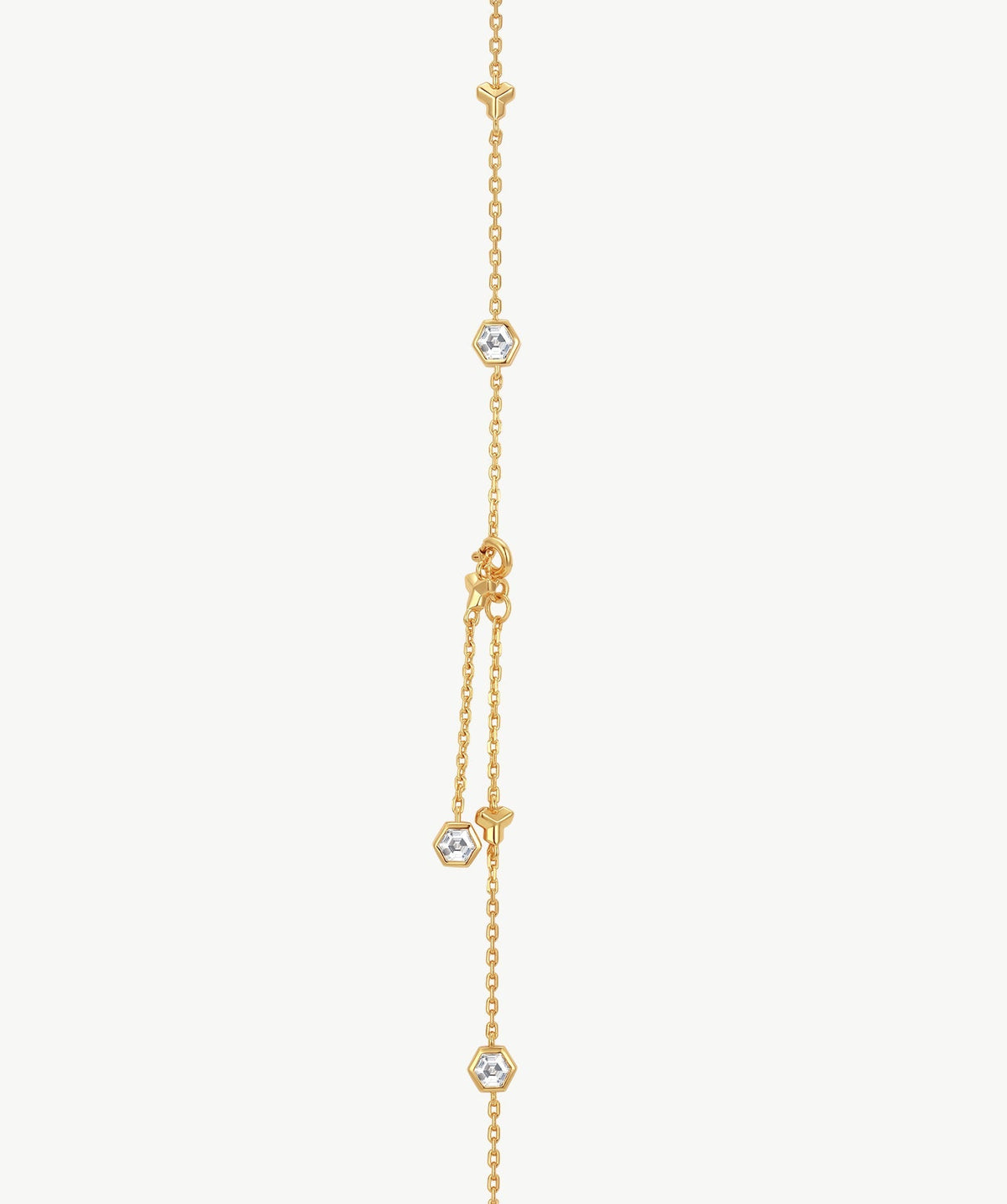 Lynka Chain-Link Station Necklace