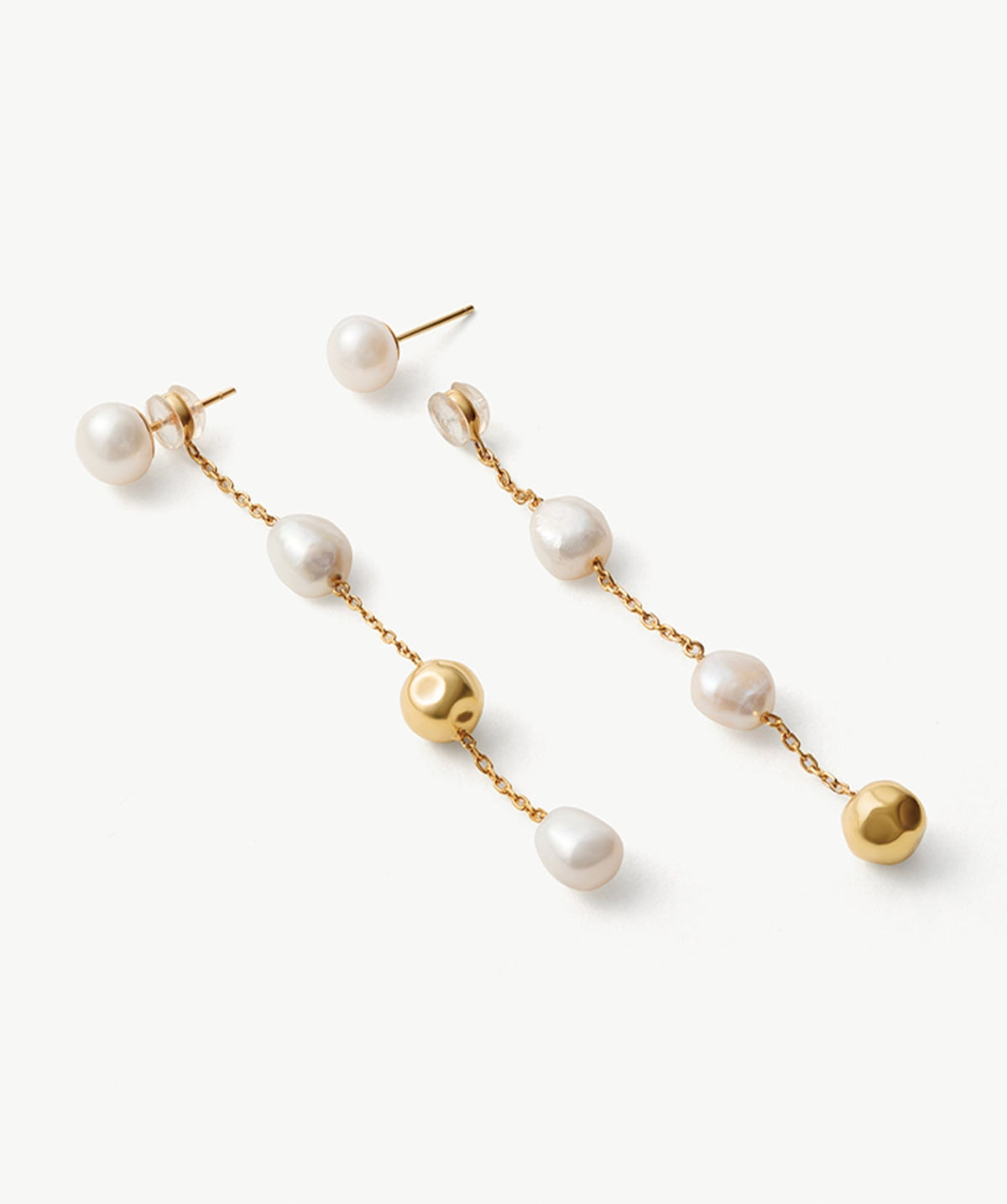 Molten Baroque Pearl Fringe Earrings