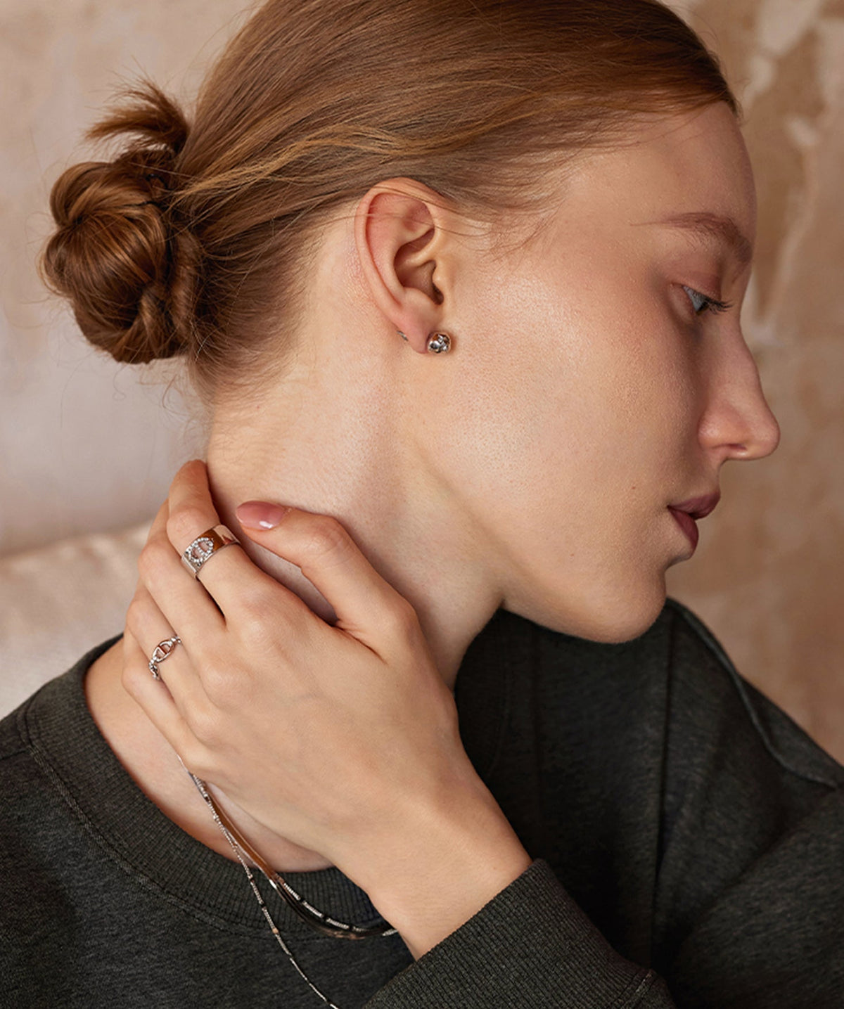 Molten Eroded Mini Stud Earrings