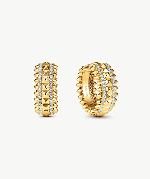 Rock Spike Hoop Earrings