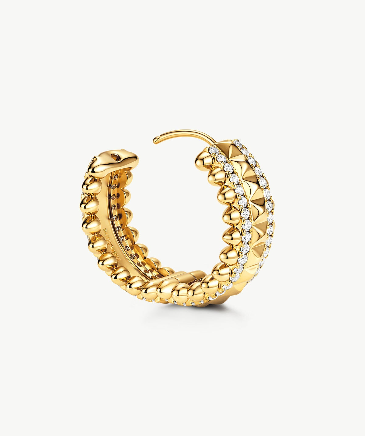 Rock Spike Hoop Earrings