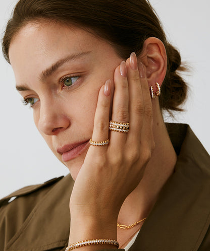 Rock Spike Band Ring