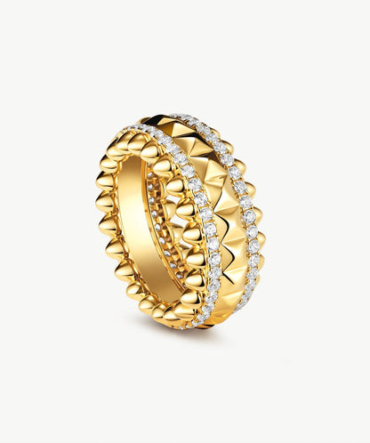 Rock Spike Band Ring