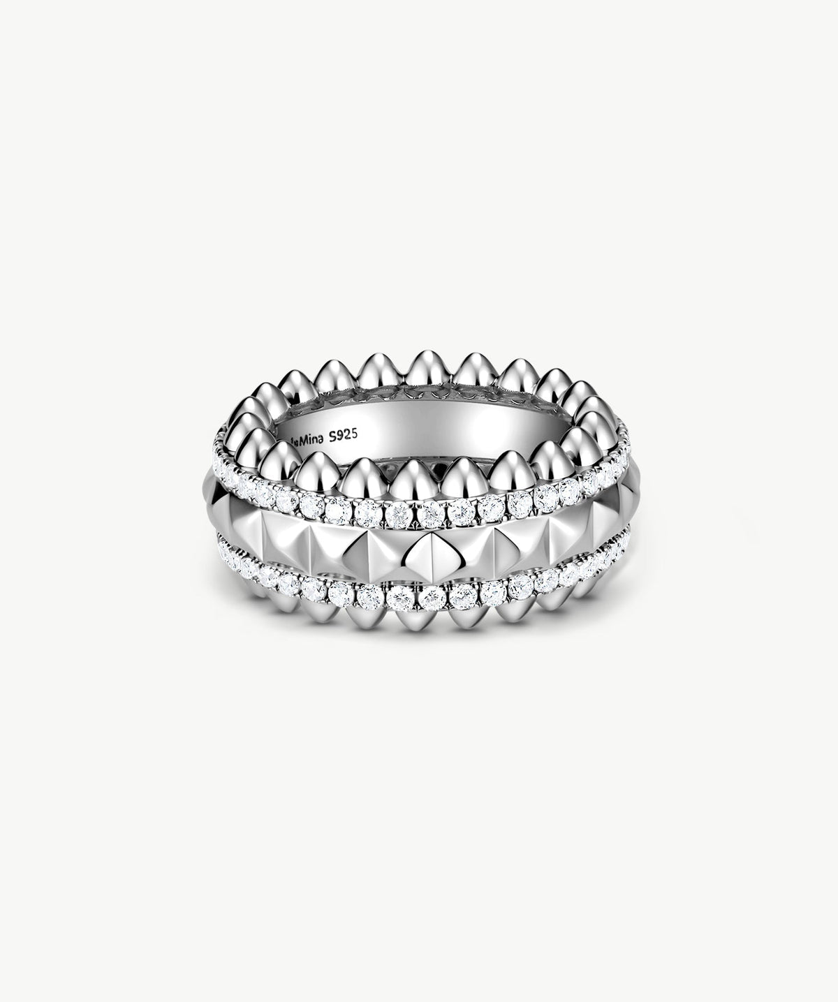 Rock Spike Band Ring