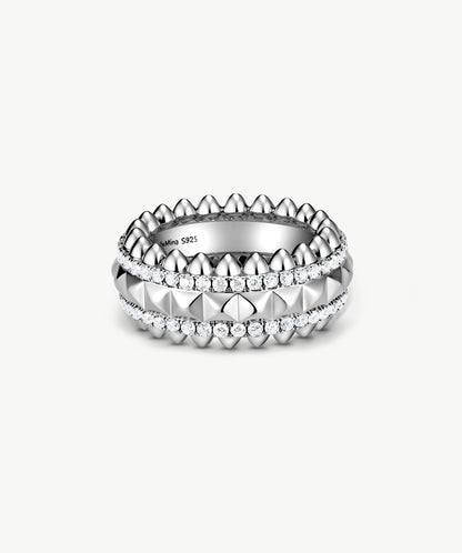 Rock Spike Band Ring