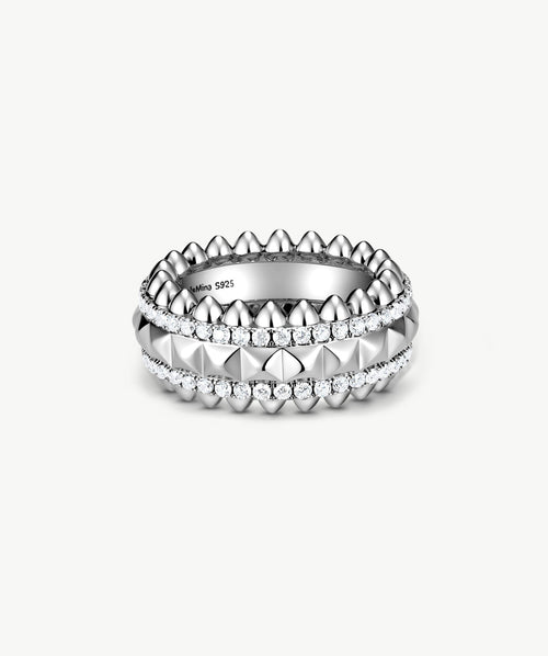 Rock Spike Band Ring