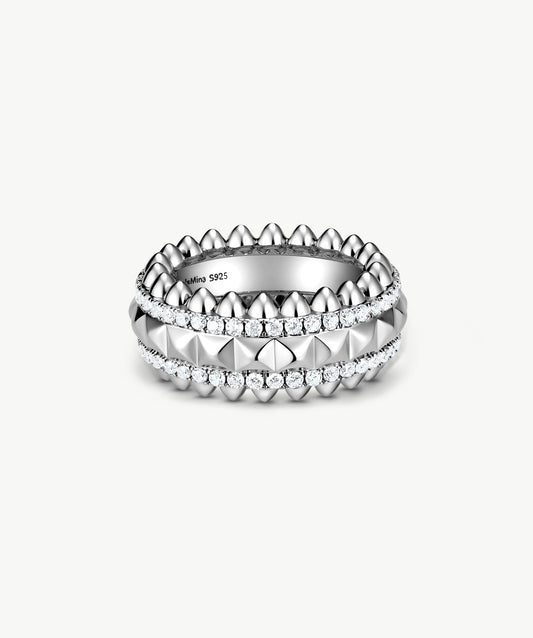 Rock Spike Band Ring