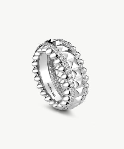 Rock Spike Band Ring