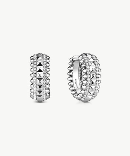 Rock Spike Hoop Earrings