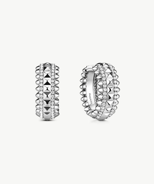 Rock Spike Hoop Earrings