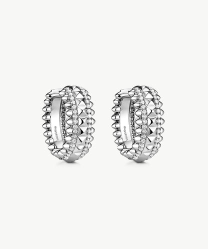 Rock Spike Hoop Earrings