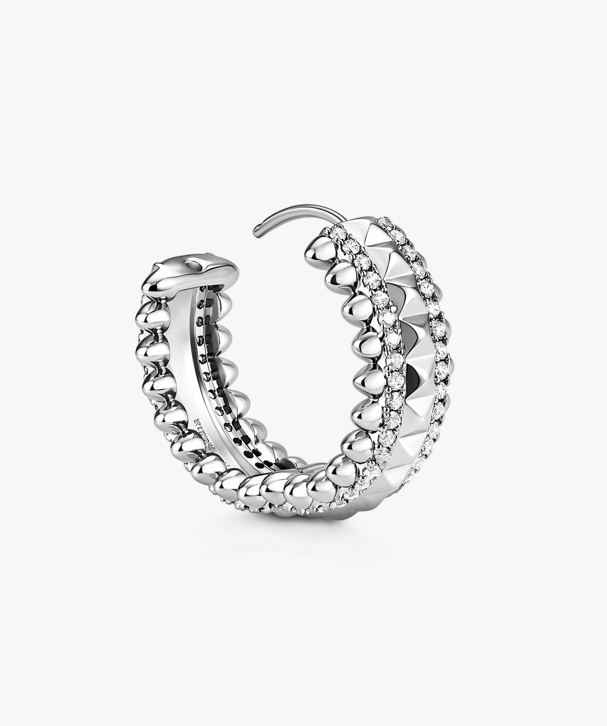 Rock Spike Hoop Earrings