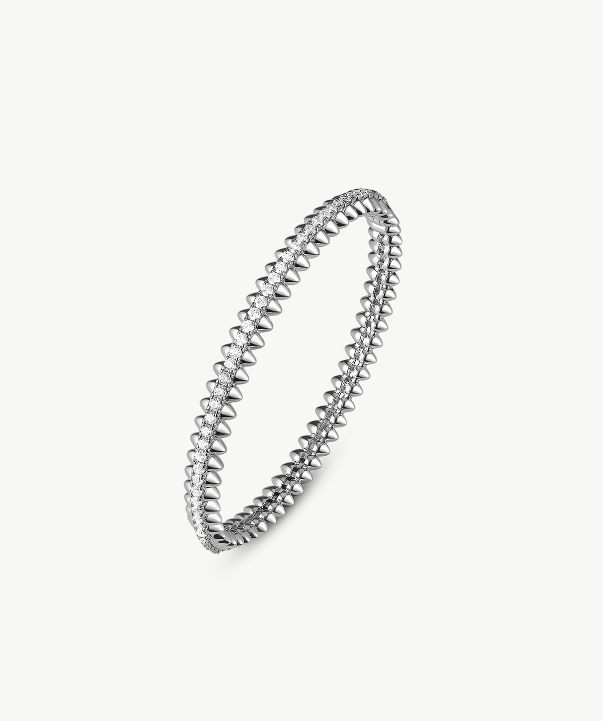 Rock Spike Lock Bangle