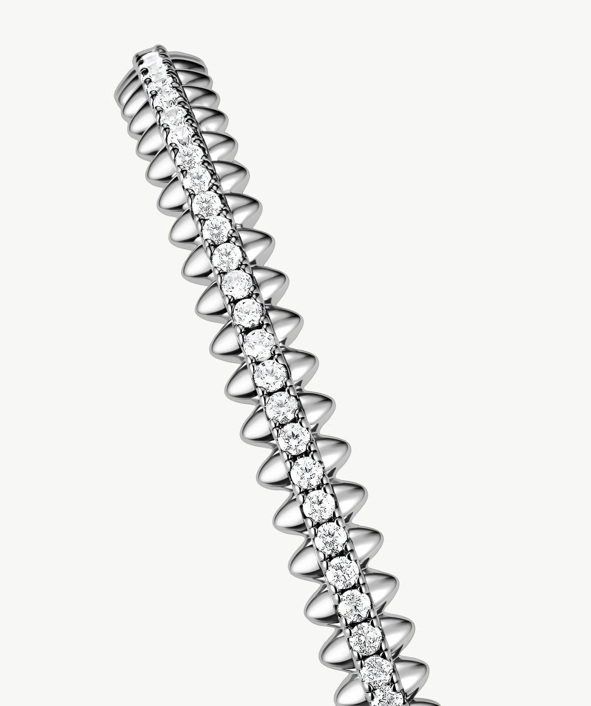 Rock Spike Lock Bangle