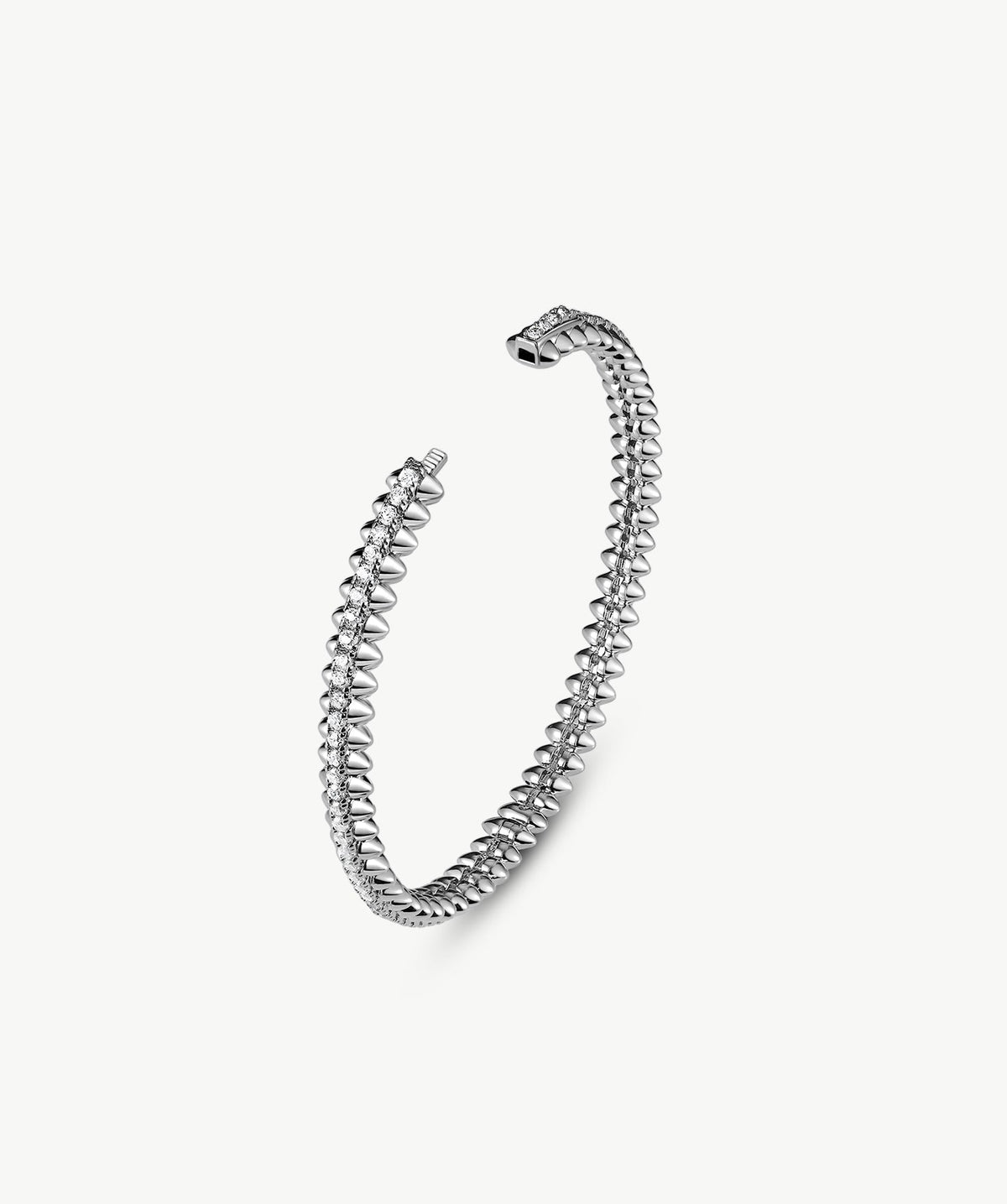 Rock Spike Lock Bangle