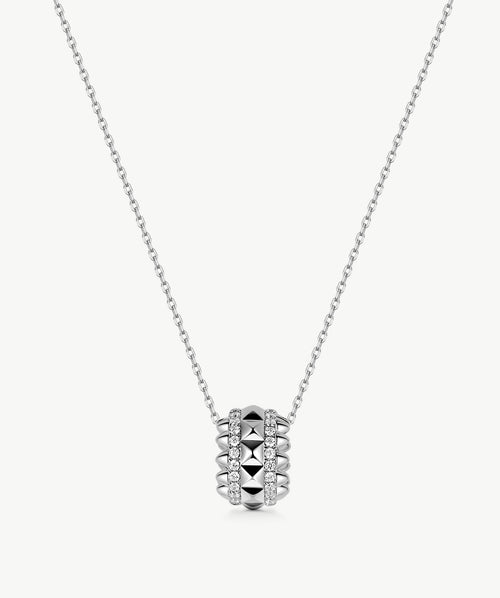 Rock Spike Roller Pendant Necklace