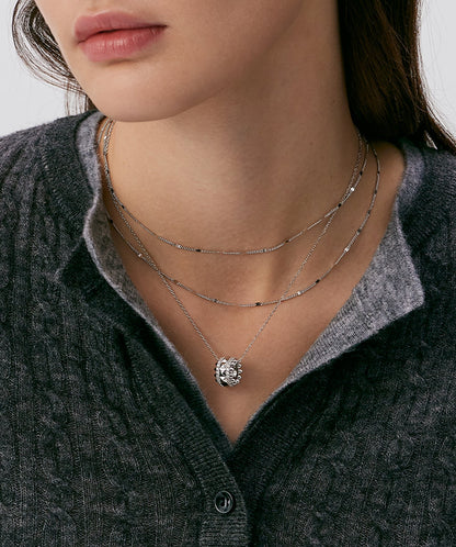 Rock Spike Roller Pendant Necklace