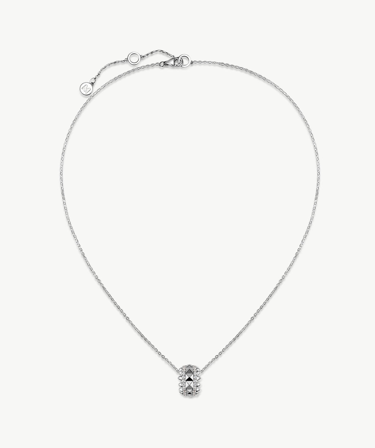 Rock Spike Roller Pendant Necklace