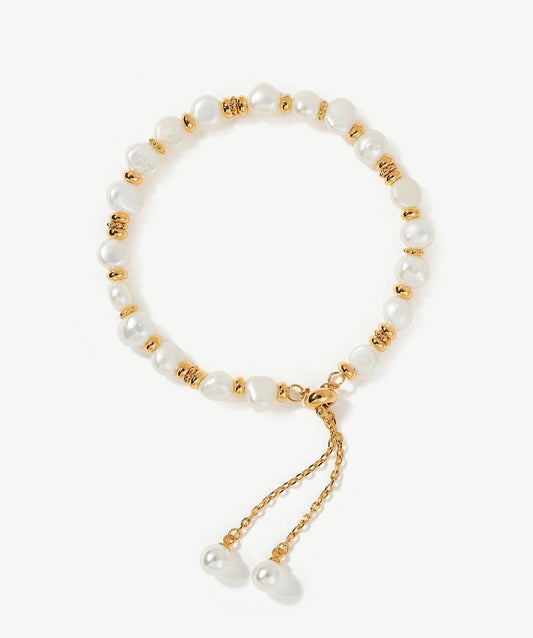 Siva Baroque Pearl Beaded Bracelet