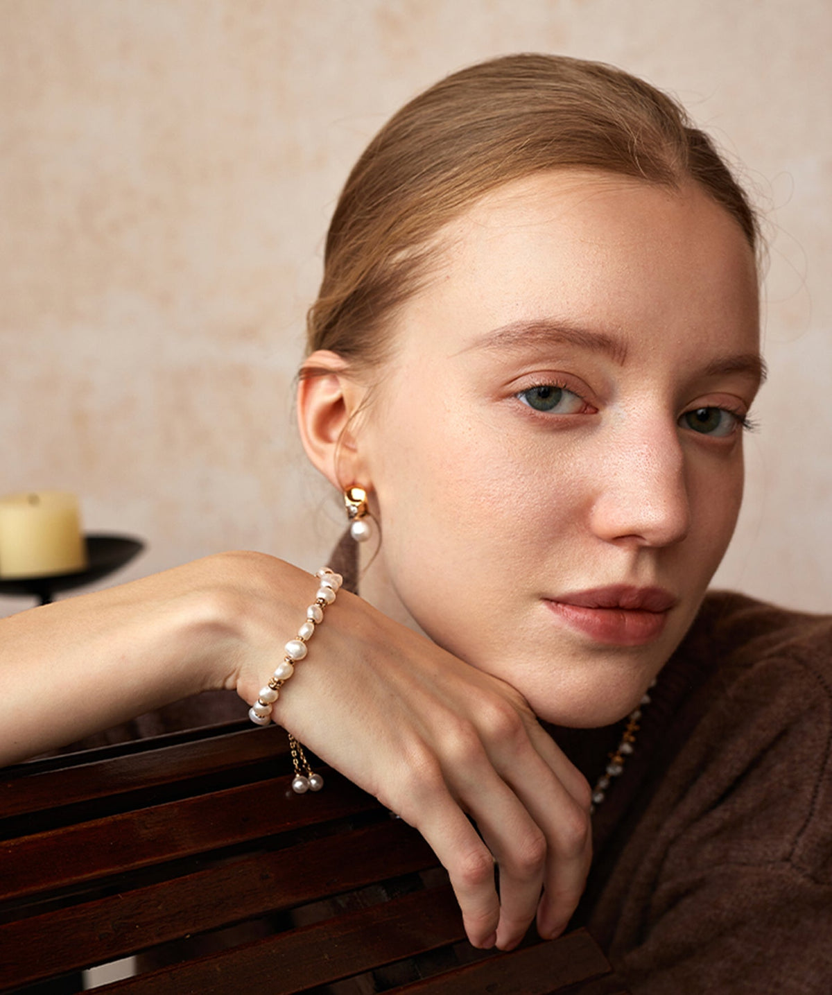 Siva Baroque Pearl Beaded Bracelet
