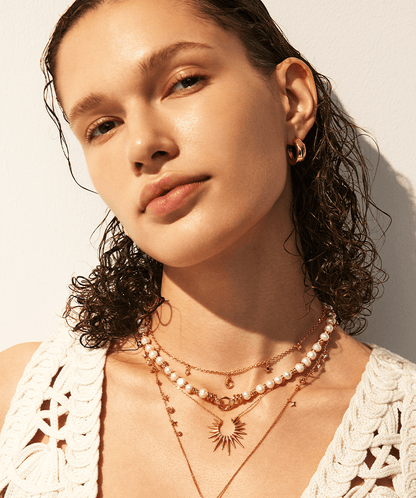 Siva Baroque Pearl Snake Beaded Necklace
