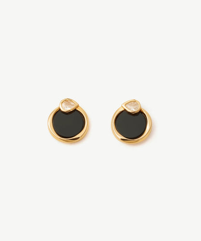 Siva Gemstone Snake Stud Earrings