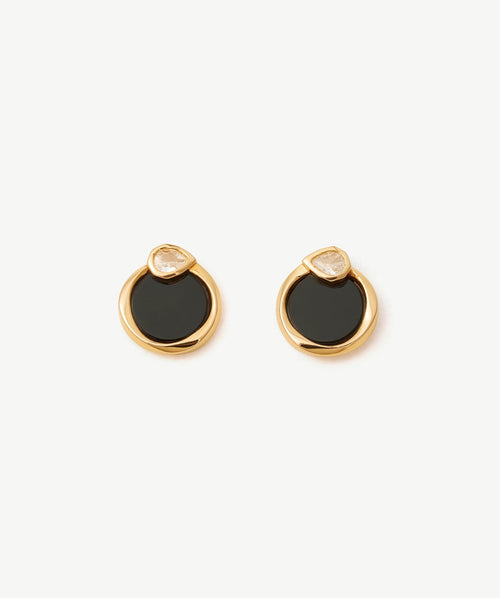 Siva Gemstone Snake Stud Earrings