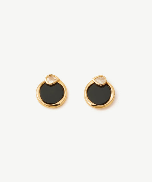 Siva Gemstone Snake Stud Earrings