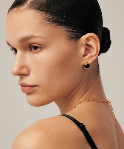 Siva Gemstone Snake Stud Earrings