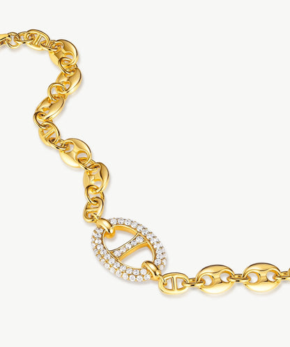 Vero Pave Mariner Chain Bracelet