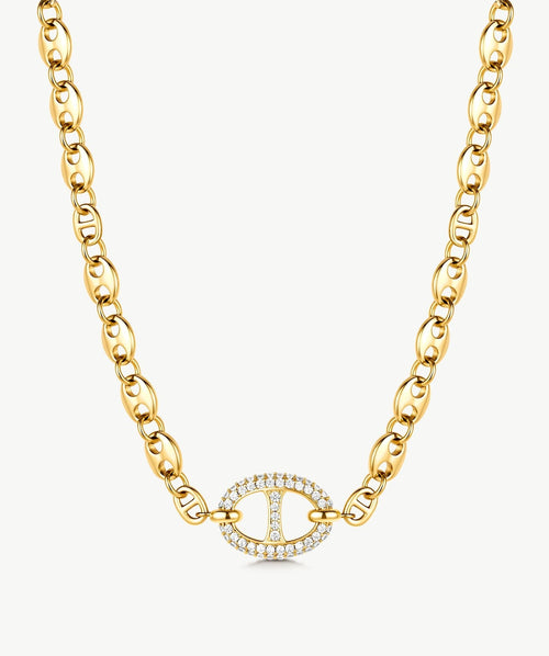 Vero Pave Mariner Chain Necklace