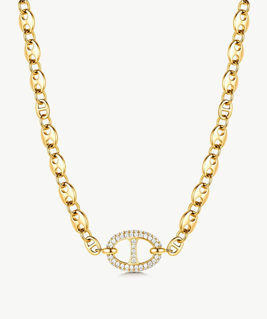 Vero Pave Mariner Chain Necklace