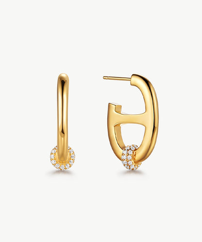 Vero Mariner Hoop Earrings