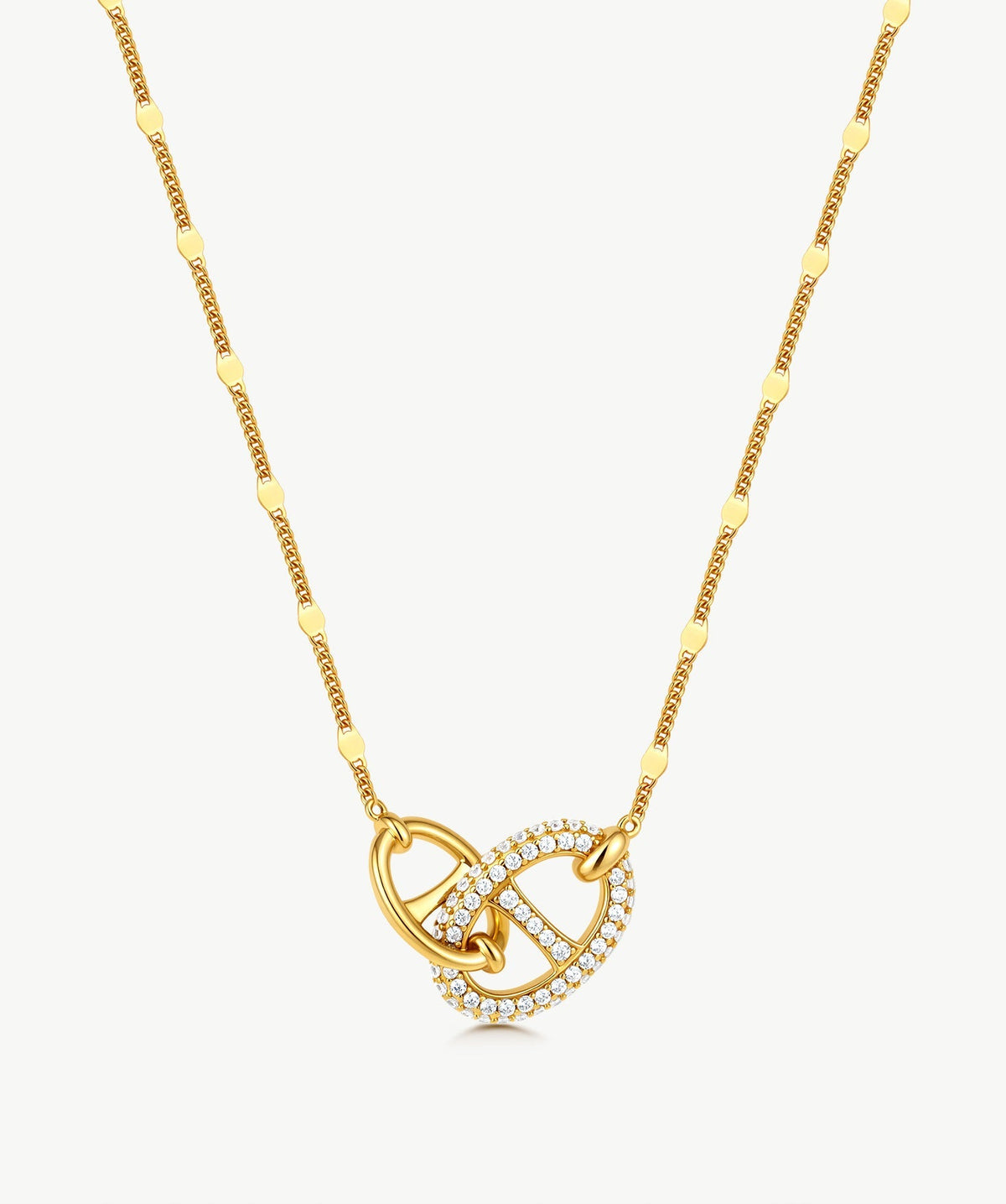 Vero Pave Mariner Interlocking Pendant Necklace