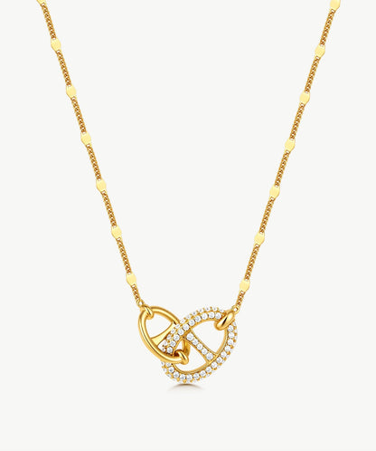 Vero Pave Mariner Interlocking Pendant Necklace