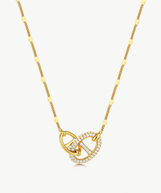 Vero Pave Mariner Interlocking Pendant Necklace