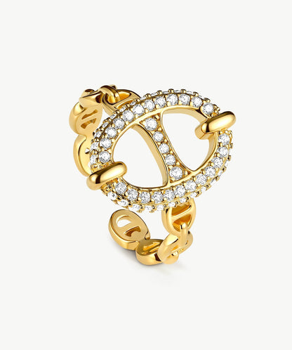 Vero Pave Mariner Ring