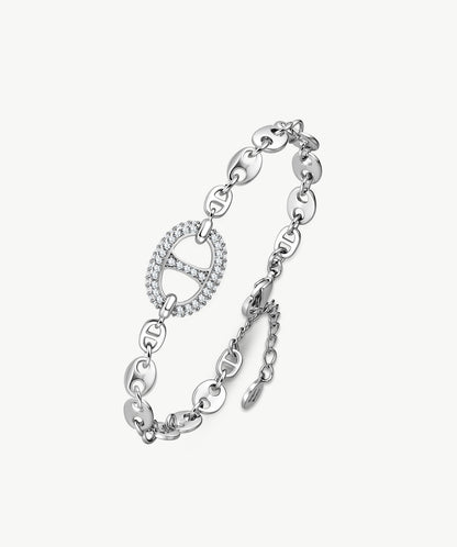 Vero Pave Mariner Chain Bracelet