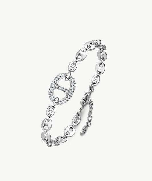 Vero Pave Mariner Chain Bracelet