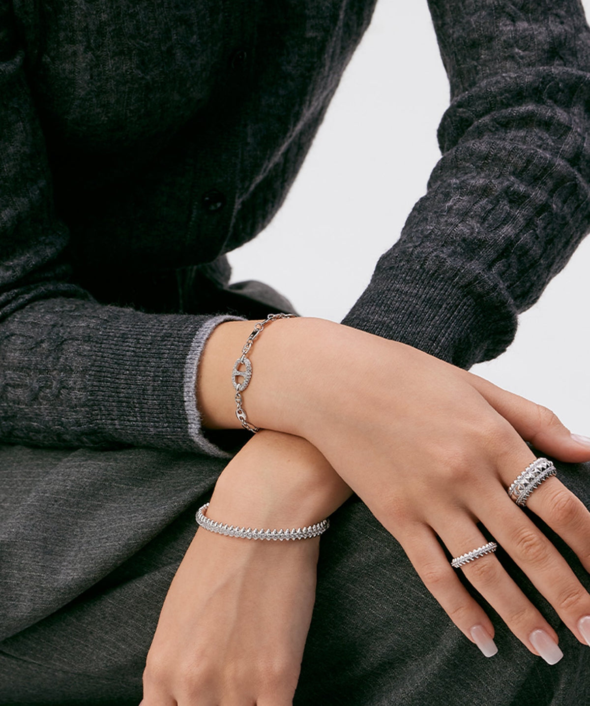 Vero Pave Mariner Chain Bracelet