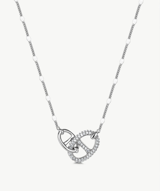 Vero Pave Mariner Interlocking Pendant Necklace