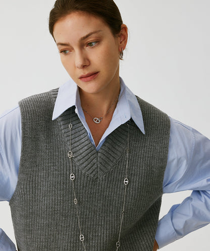 Vero Pave Mariner Interlocking Pendant Necklace