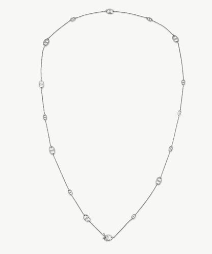 Vero Pave Mariner Layered Long Necklace